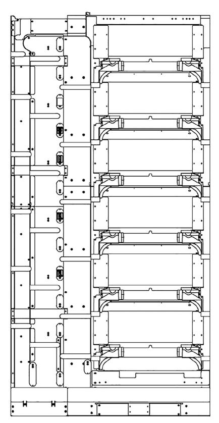 Empty Frame with Integrated FOTSP For applications where a rear FOTSP will be used next to an NG4access frame, consideration should be made to order the Empty NG4access Frame with Integrated FOTSP.