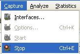 Lab #2 13 2. Then select Capture->Interfaces from the menu bar. 3. This will bring up the Interfaces dialog box. Select the interface you want to use.