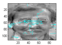 jpg) of subjects (sx) where X=1,2,3, 40 with its corresponding eigenface, we used the first subject from the first fifth class (sy\1.jpg) where Y=1,2, 5 and the first subject of last class (s40\1.