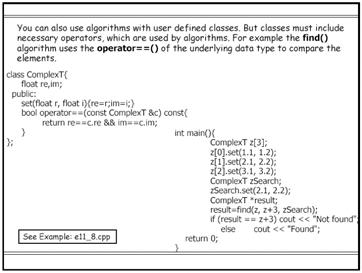 end( ) specifies a sequence which contains all elements of the container C CSC 330 OO Software Design 37 CSC 330