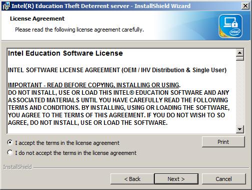 10000.[version]) to the local disk. 2. Open the installation wizard by following the steps../theft_deterrent_server_v4.0.10000.[version] install 3.