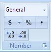 Formatting numbers The appearance of numbers in Excel can easily be changed. You can use Ribbon and click in the small box to the lower right of the Number group.