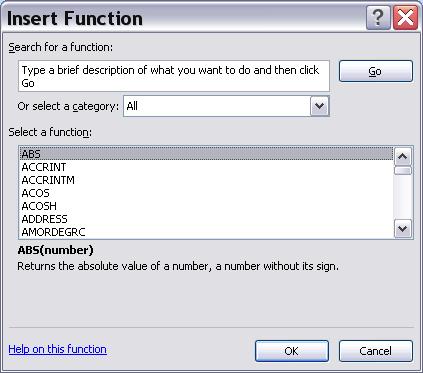 Function a pre-set formula in Excel that performs simple or complex calculations automatically The computer will allow you to use several words as part of a formula SUM, AVERAGE, COUNT (will