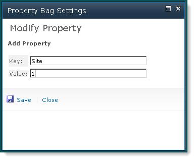 Complete the Key and Value fields and click Save. 8.