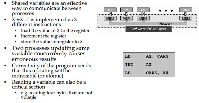 Concurrency Issues 3 Synchronization Mechanism that allows the programmer to