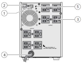 Outlets for Connection of Critical Equipment Tower UPS Models Provide