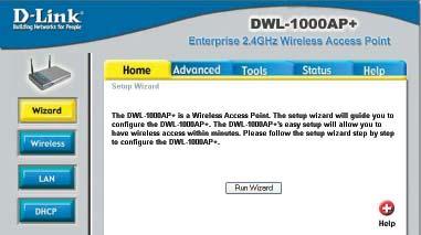 Using the Configuration Menu Before you use the configuration utility for the DWL-1000AP+, you must install the drivers and the configuration utility by inserting the CD-ROM that came with the DWL-