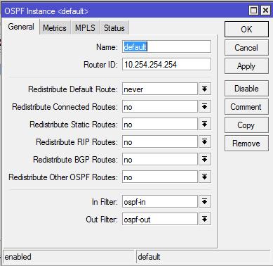 OSPF Setup Add a loopback address: Create a bridge without