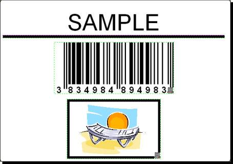 Preview the label on the screen. Print the label. The label you create will look like this: Basic label Create a Basic Label Create a New Label To create a basic label, do the following: 1.