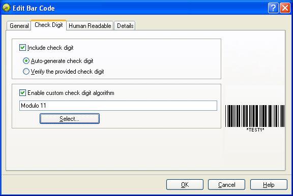 Some barcode standards include the check-digit by the definition and it cannot be omitted. An example of such barcodes are EAN and UPC bar codes, where check digit cannot be disabled at all.