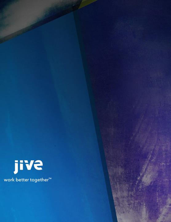 Using Jive for