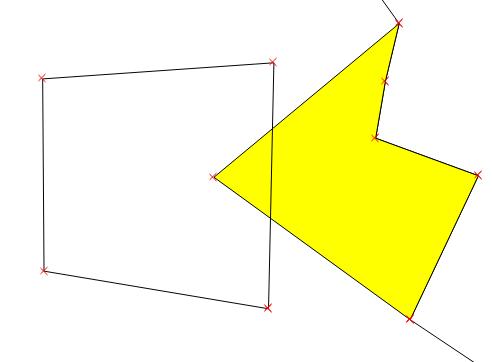 Select the polygon you have just created then the one to the right of it.