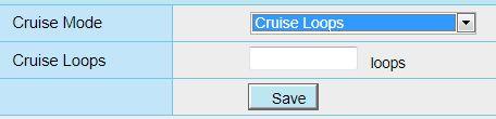 Add: Add one cruise track, then click save button. Delete: Select one cruise track and delete it. Save: After you modify the Dwell time, you should click Save button to take effect.