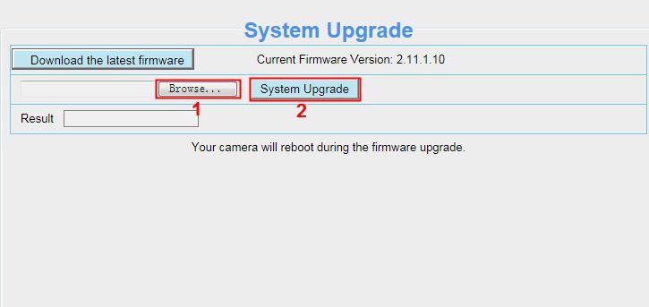 Upgrade Firmware by IP Camera Tool Figure 4.67 Double click the IP Camera Tool shot icon, select the Camera IP that you want to upgrade the firmware.