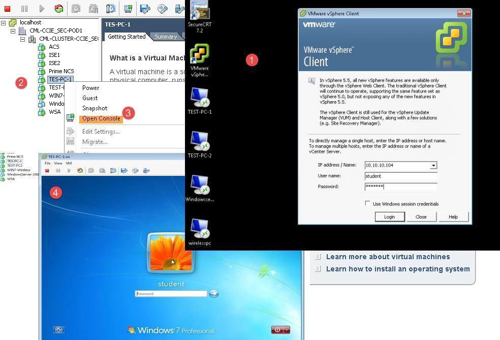 Example Method 2 for windows based Device: Open Vmware Vsphere