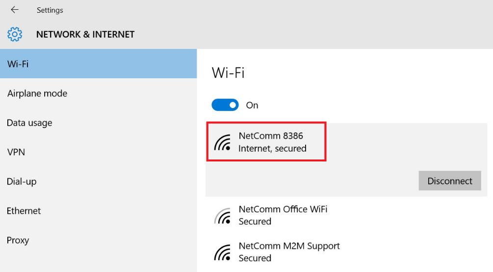 6 You will now be connected to Wi-Fi network. Please remember to disconnect your ethernet cable.