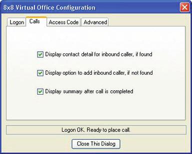 To turn off this option, you can return to the configuration screen (See Configuring ACT!