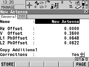 13.2 Creating a New Antenna/Editing an Antenna Access step-bystep Step 1. Refer to "6 Manage... - Getting Started" to access MANAGE Antennas. 2. In MANAGE Antennas highlight an antenna.