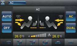 automatically switches to the climate view when changing a value via the original car controls.