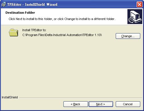 10\, click Next> for the next step, and the system will install TPEditor program in the default directory.