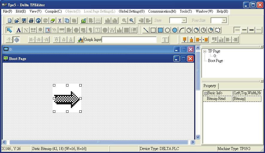 After selecting the desired BMP file and press Open(O) button, the screen will look like the Figure 3-4 below. Figure 3-4 Step 5. Next, in the system main menu of TP04G, choose 1.