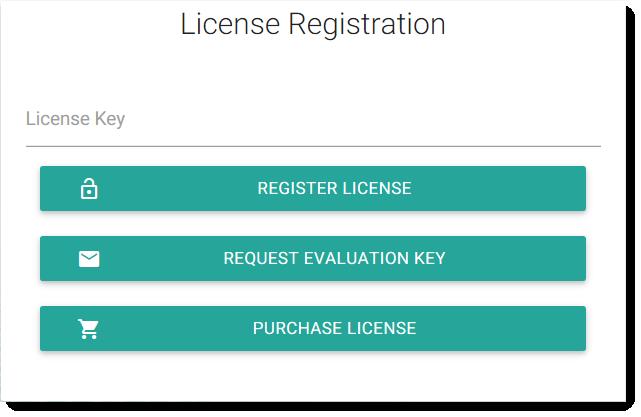 License Management License Keys A License Key is a short text code required to continue using the application after the 30 days evaluation period. License Keys can be purchased at https://www.
