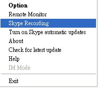 If user clicks Setting button, below Skype recording setting page will pop out. After finishing setting changes, please press OK button to save the changes.