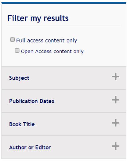 Finding what you need: Search There are two main ways to find content: Filtered search, via the main search box Browse by subject area Filtered search Browse by subject Filtered search The filtered