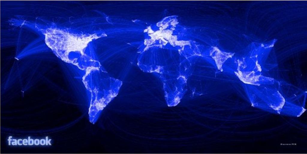 Virtual Networks worldwide facebook graph demographic clustering Social networks aren t formed from physical hardware, but by