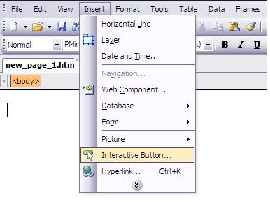 Adding an Email Me Button Adding an interactive button is a graphic way of adding a hyperlink to your page.