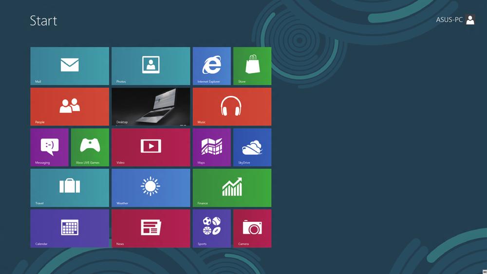 Windows UI Windows 8 on varustatud paanipõhise kasutajaliidesega (UI), mis võimaldab Windows 'i rakendusi korraldada ja neisse siseneda Käivitusvaatelt.