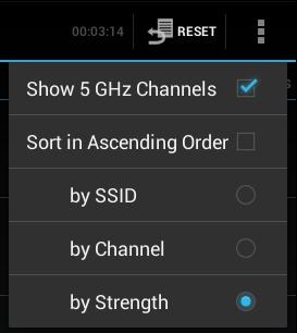 Show 5 GHz channels will enable/disable display of 5GHz channels in the channels list and the 5GHz channel