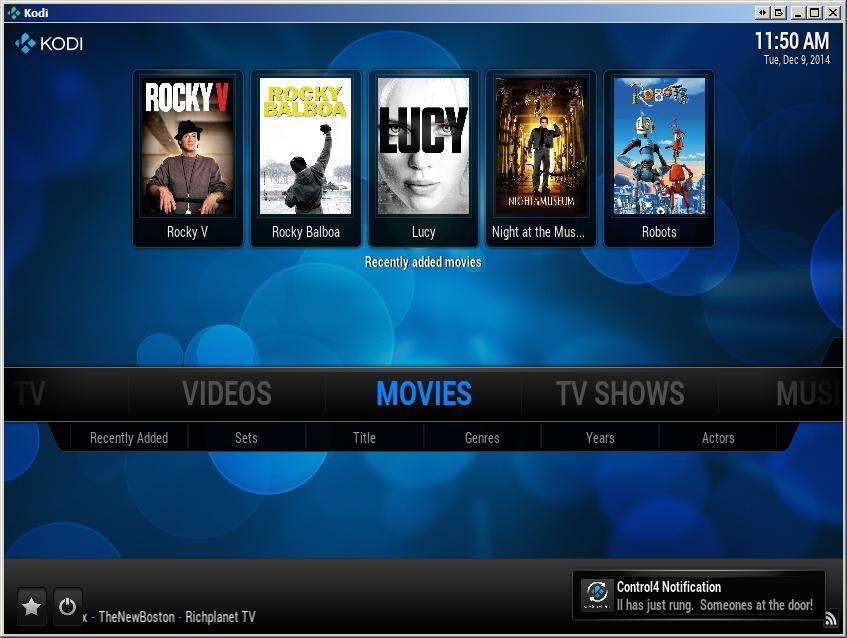 Programming Example Executing announcements via Kodi notifications Kodi has the abilities to show custom notifications on the bottom right hand corner of the screen.