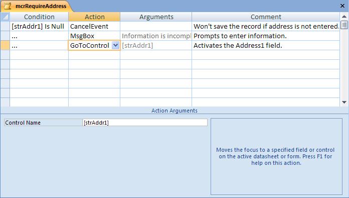 4 2 Access 2007: Advanced Topic A: Creating macros to provide user interaction Explanation You can use macros to perform data entry.