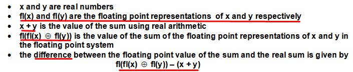 How does roundoff occur in floating point operations?