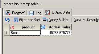 Easy way to metadata Create a 1 record base table libname biout fileloc ; data biout.