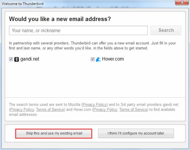 4 Enter the name, email address, and password for your DSM user account.
