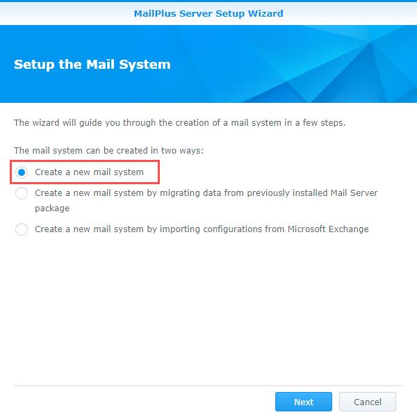 Set up MailPlus Server Once the installation is complete, you can start setting up MailPlus Server. In the section below, we will see how to enable SMTP (Simple Mail Transfer Protocol).