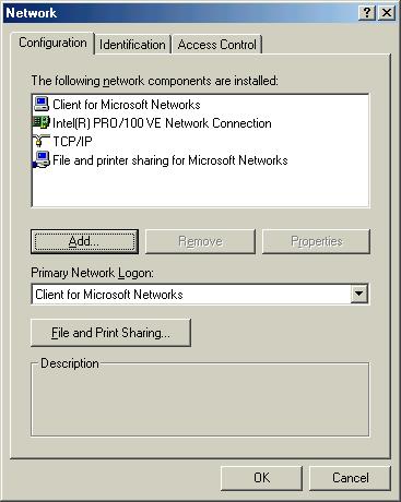 2 Make sure that [Client for Microsoft Networks] and [File and printer sharing for Microsoft Networks] are on the [The following network components are installed] list.