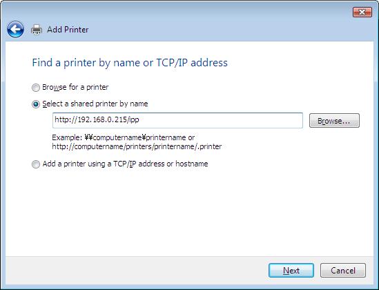 IMPORTANT You can use IPPS only when [SSL] for IPP printing in [Change TCP/IP Settings] is set to [On]. For details on the procedure for setting IPP, see "Protocol Settings for the Printer," on p.