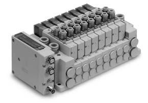 specification) Enclosure IP67 (IP0: For -sub connector specification units, or when connected with S0700 manifold) Space saving Shorten the length of