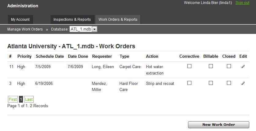 Web-Based Work Orders 106. Work Orders may be entered either on the desktop or on the web. 107. On the desktop, Work Orders will sync with the web Work Orders when the sync application is run 108.
