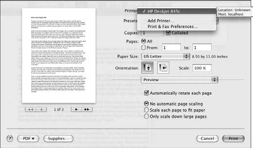 Access a Shared Printer Access a Shared Printer 1. Open System Preferences from the Apple menu and then click the Print & Fax icon. 2. Click the Add Printer button.