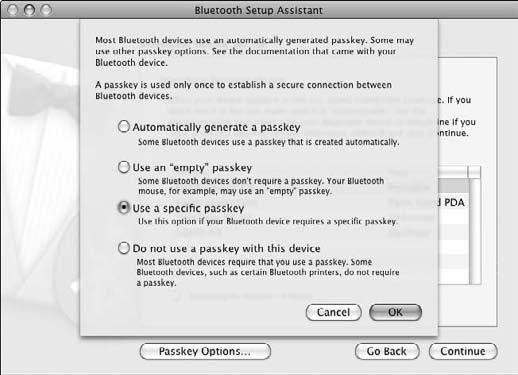 Chapter 21: Connecting to Bluetooth Devices Create a Bluetooth Partnership 1. Open System Preferences and then click the Bluetooth icon. 2. Click the Set Up New Device button, if you see it.
