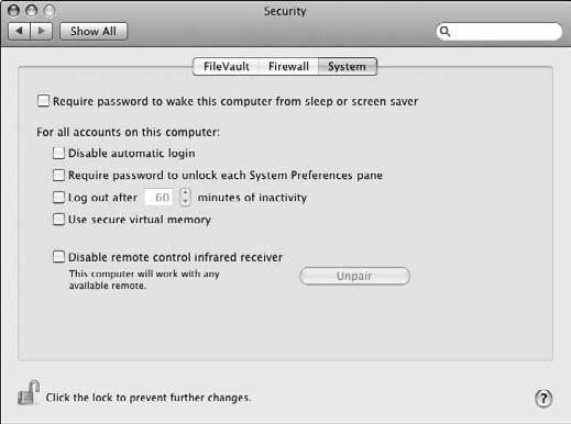 Chapter 2: Creating and Managing User Accounts Disable Automatic Login 1. Open System Preferences and then click the Accounts icon. 2. Click Login Options. 3.