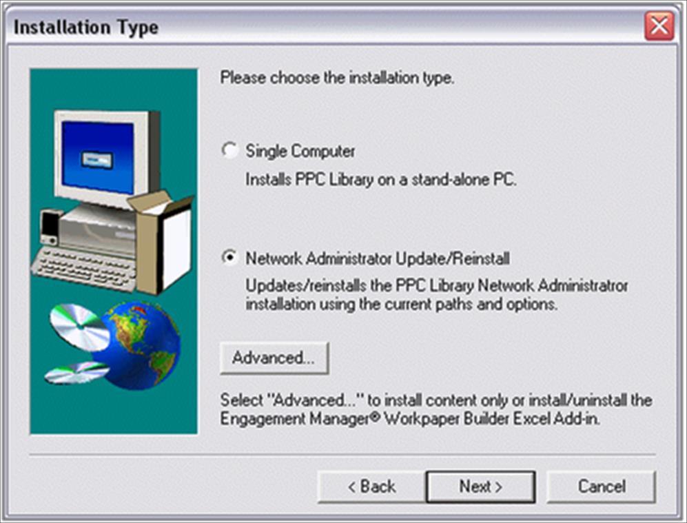The Welcome to PPC Library Setup dialog will appear. Click the Requirements button to connect to www.ppcnet.