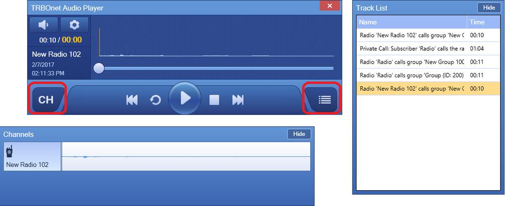 To hide and show the panes, use the Track List and Channels buttons (Figure 32).