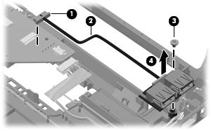 4. Remove the battery (see Battery on page 43). 5. Remove the following components: a. Hard drive (see Hard drive on page 46) b. Optical drive (see Optical drive on page 44) c.