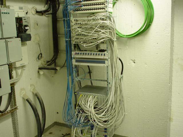 Figure 3: Rack installed switching equipment in a multi tenant building Single Family Homes Sollentuna Energi has in May 2002 laid fiber to 1700 houses and prepared for swift installation of