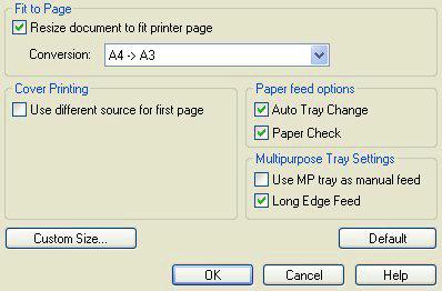 SCALE TO PAGE Scale to Page allows you to print data formatted for one size page onto a different size page, without modifying the print